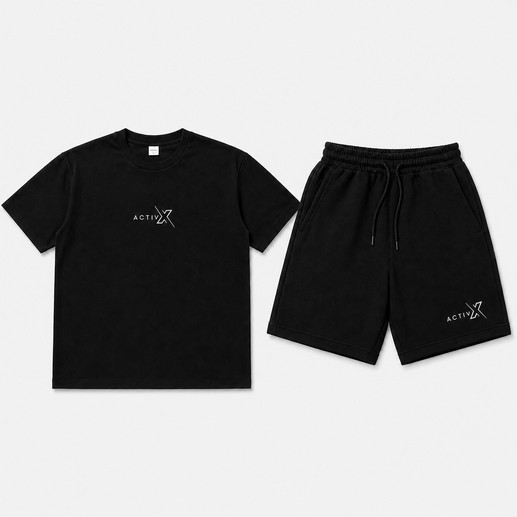 ACTIVX Oversized T-Shirt & Shorts Bundle