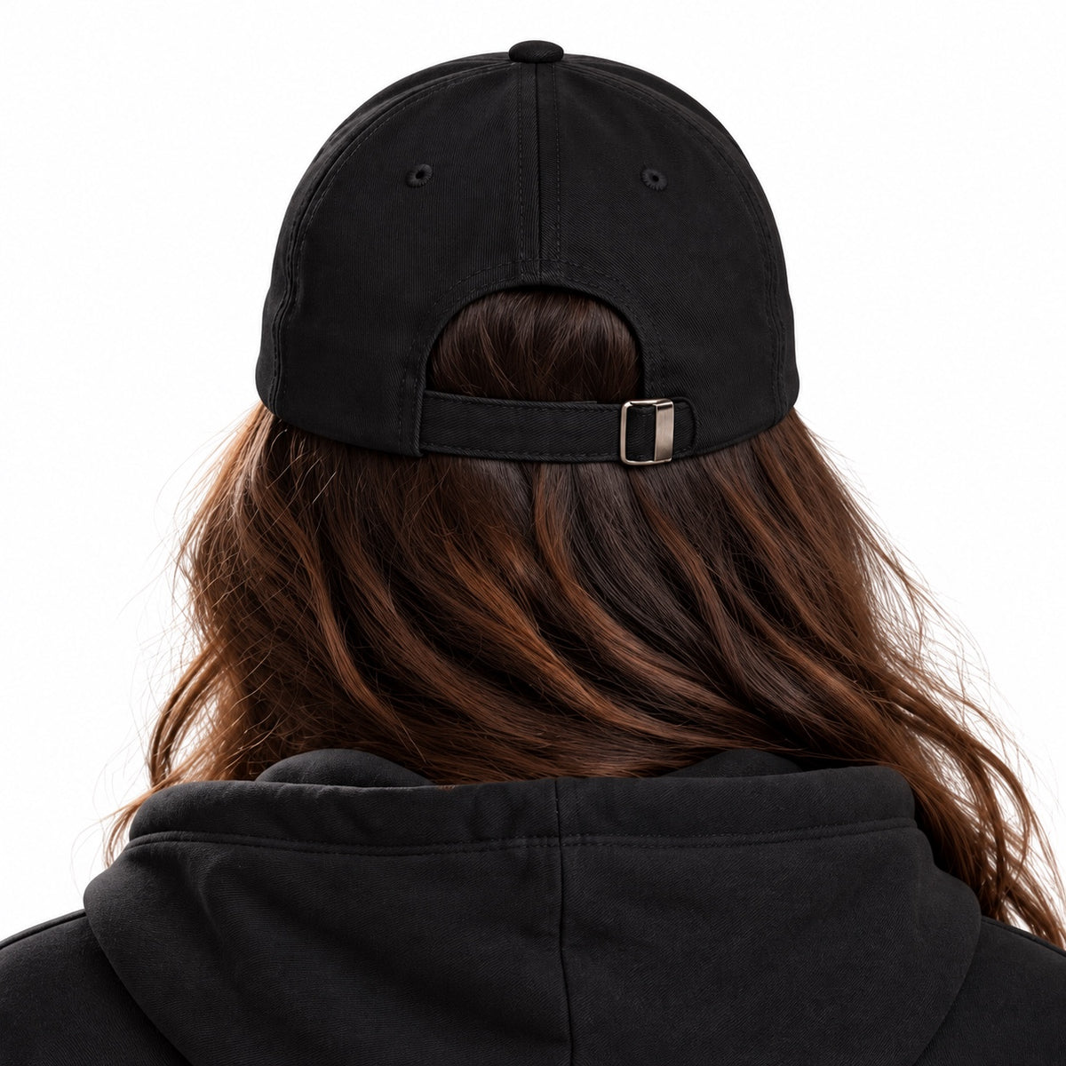 ACTIVX Baseball Cap in Black — female back view