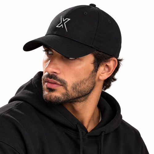 ACTIVX Baseball Cap in Black — male side view