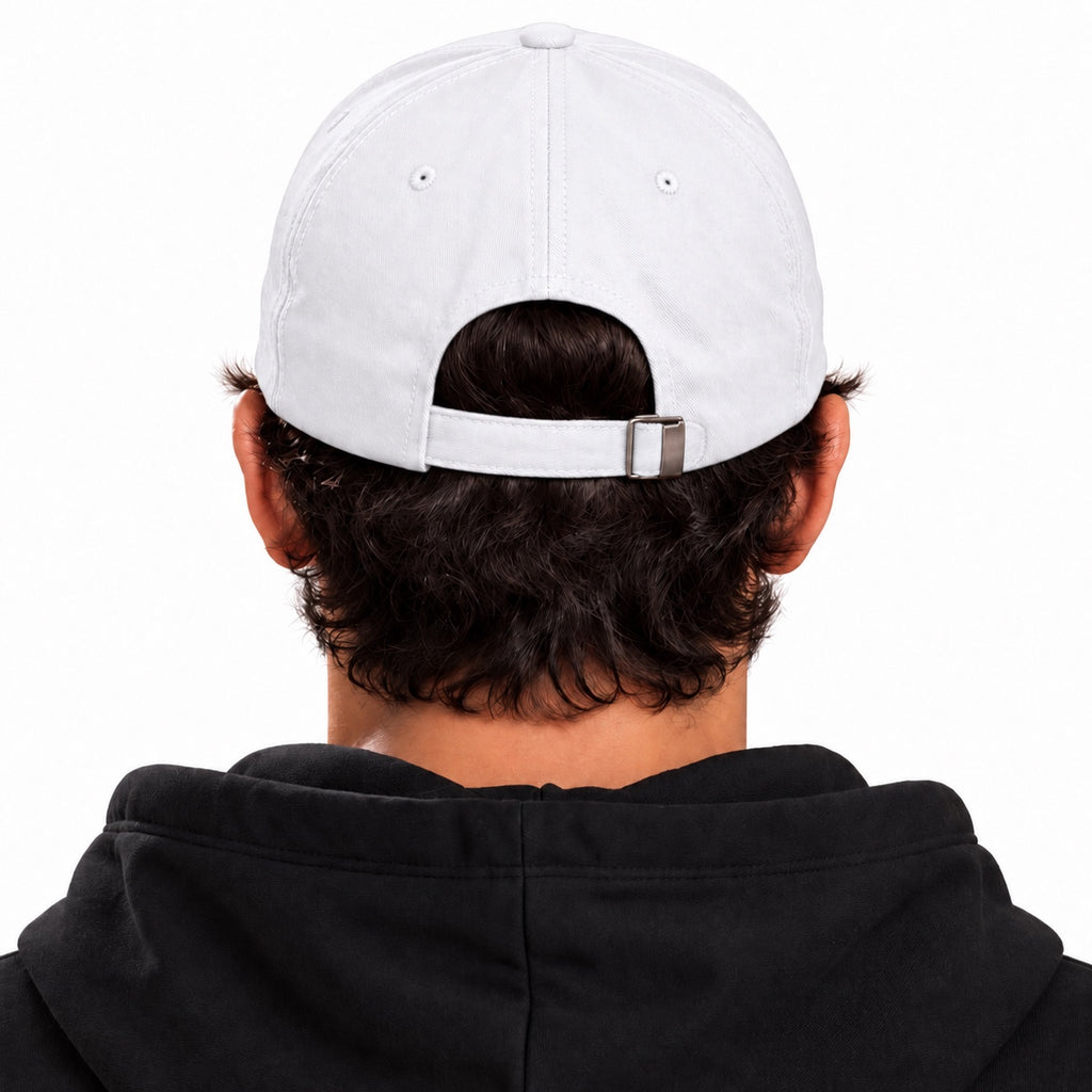 ACTIVX Baseball Cap in White — male back view