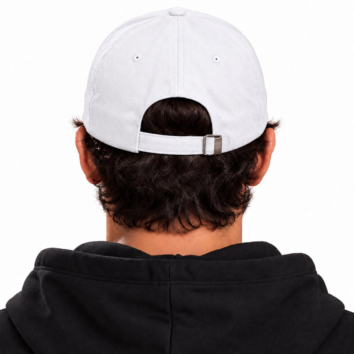 ACTIVX Baseball Cap in White — male back view