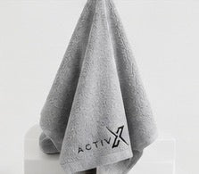 ACTIVX Bath Towel in Grey — hanging view