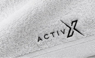 ACTIVX Bath Towel in White — detail view