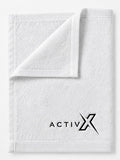 ACTIVX Hand Towel in White — flat view