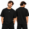 ACTIVX Men's Basic T-Shirt in Black — front and back