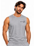 ACTIVX Men's Tank Top in Grey — front view
