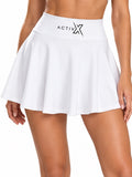 ACTIVX Women's Sports Skirt in White — front view
